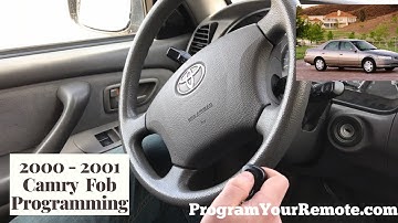 How to program a Toyota Camry remote key fob 2000 - 2001