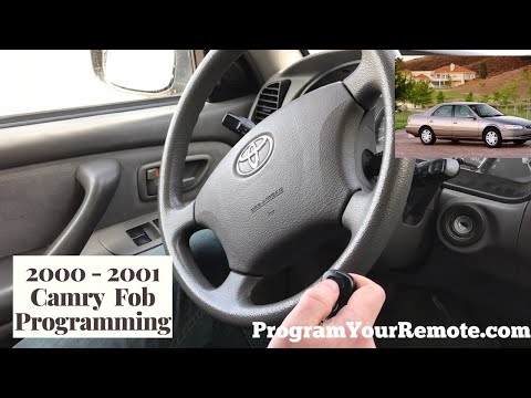 How to program a Toyota Camry remote key fob 2000 - 2001