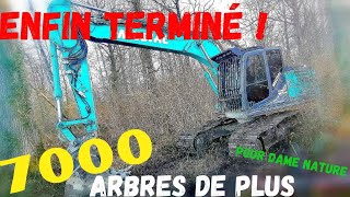 chantier de plantations, enfin la fin... kobelco sk 180 lc 11. akaso v50x