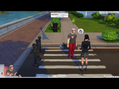 The Sims 4 - Talking to a Japanese Schoolgirl? - My First Time Playing