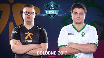 CS:GO - Fnatic vs. Heroic [Mirage] - Swiss Round 2 - ESL One Cologne 2017