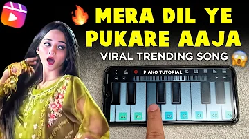 Mera Dil Ye Pukare Aaja 🔥| Piano Tutorial | Pakistani Girl Viral Song | Music Lover Krishna