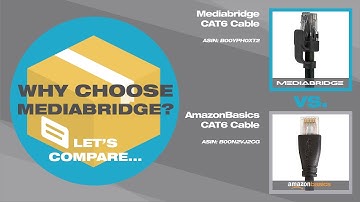 AmazonBasics Cat6 Cable vs Mediabridge Cat6 Cable