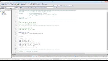 01- Data Structure in C -  Array-based stack implementation - Part 2 - محمد يوسف