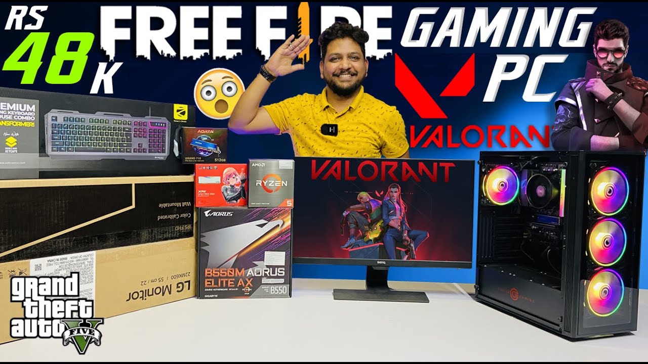 Rs 38,000 🤩🤩 Free Fire & VALORANT🔥🔥 Gaming PC, Ryzen 5, 9532777615