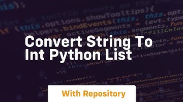 convert string to int python list