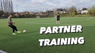 Best Way To Train With a Partner | First Touch, Passing, Shooting