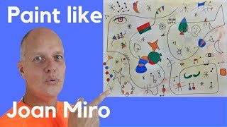 Draw or Paint like Joan Miro constellations - Joan Miro Collage art ideas