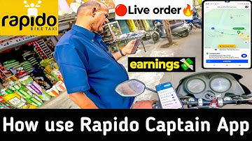 How run🔥Rapido Captain App😈BikeTaxi💡first Live order earning🤑tamil|Best parttime job|BreathTaker|BTI