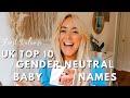 Official gender neutral baby names revealed  first ever top 10 charts for genderneutral names