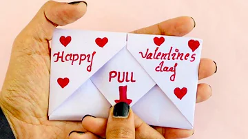 The easiest way to make a Origami Valentines Day Card in 5 minutes (Valentine Cards Handmade Easy)