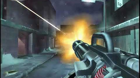 TimeSplitters 2 Modding - Badass Bus Impasse against Sentry Bots!!