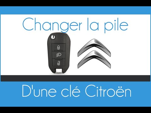 Pile pour clé C3 2 - Citroën - changement de la pile de télécommande
