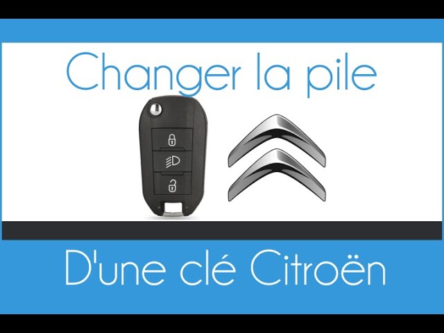 Changement remplacement pile clé C3, C4, 407, 307, 207… Citroën