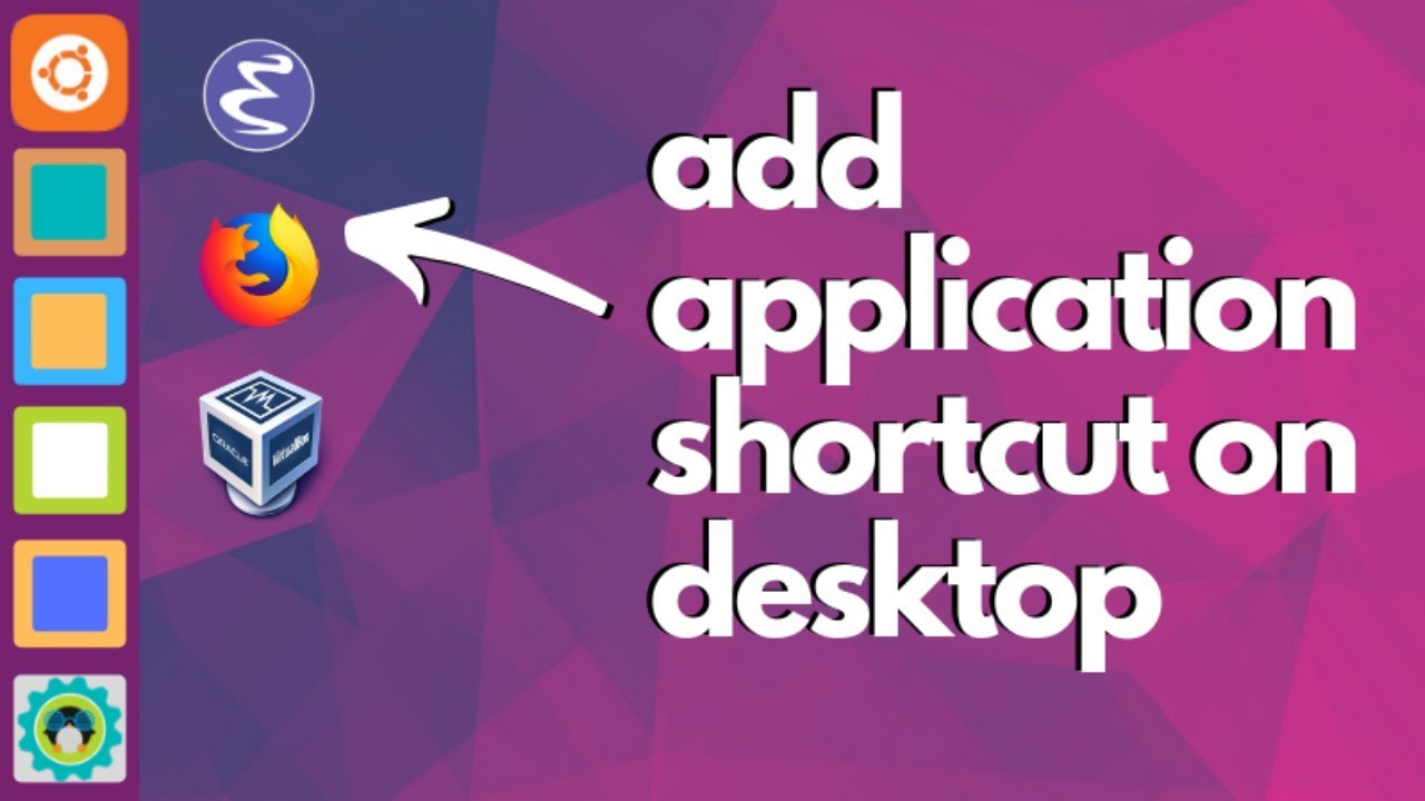 how to create a shortcut on desktop for app