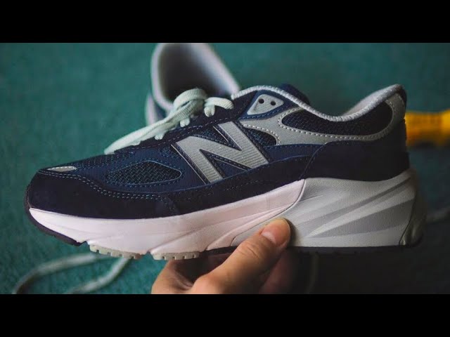 着用2回　New Balance 990V6 26cm Navy New Balance MADE in USA 990v6 Men's Navy with White Running