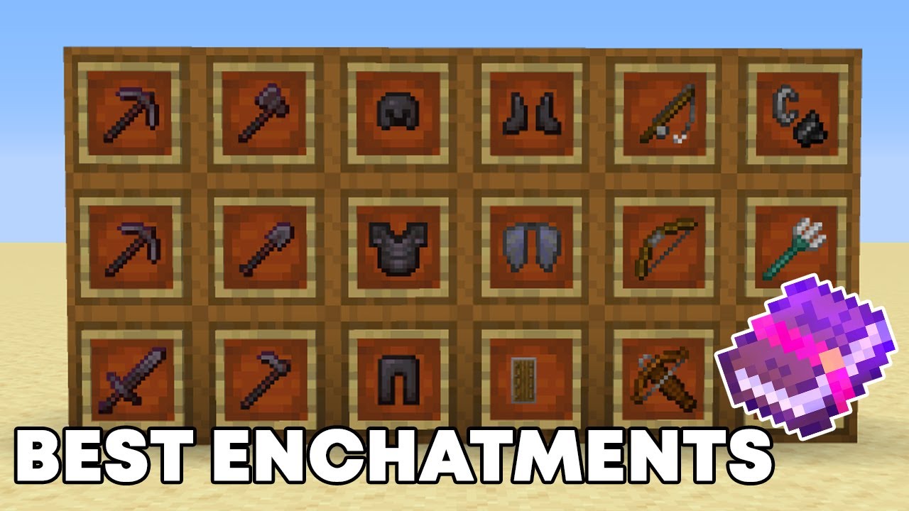 BEST ENCHANTMENTS FOR ALL GEAR in Minecraft Bedrock (MCPE/Xbox/PS4