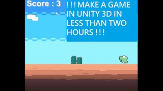 Unity Engine C# Tutorial - How to make a 2D Game for Beginners - The T-Rex Game!