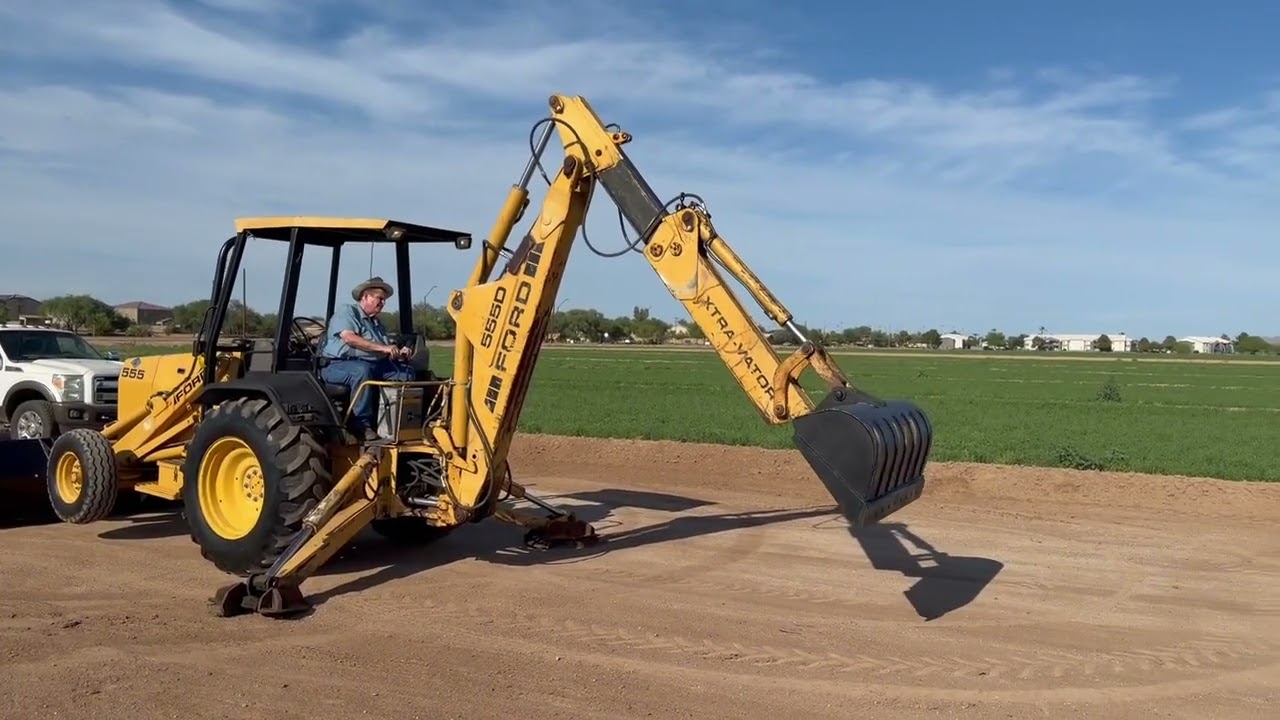 トドック　ゴールド Ford 555D Backhoe Stock# 11989 - YouTube