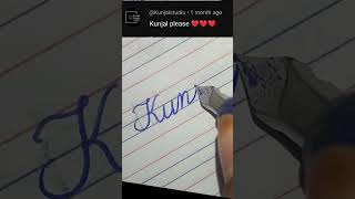 How to write the alphabet AtoZ in cursive writing.Handwriting practice #cursivehandwriting our name