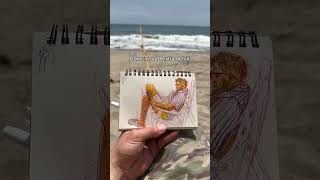 Giving an actor a sketch while on the set of Malaho, a production by IONGAF #sketchbook #sketching