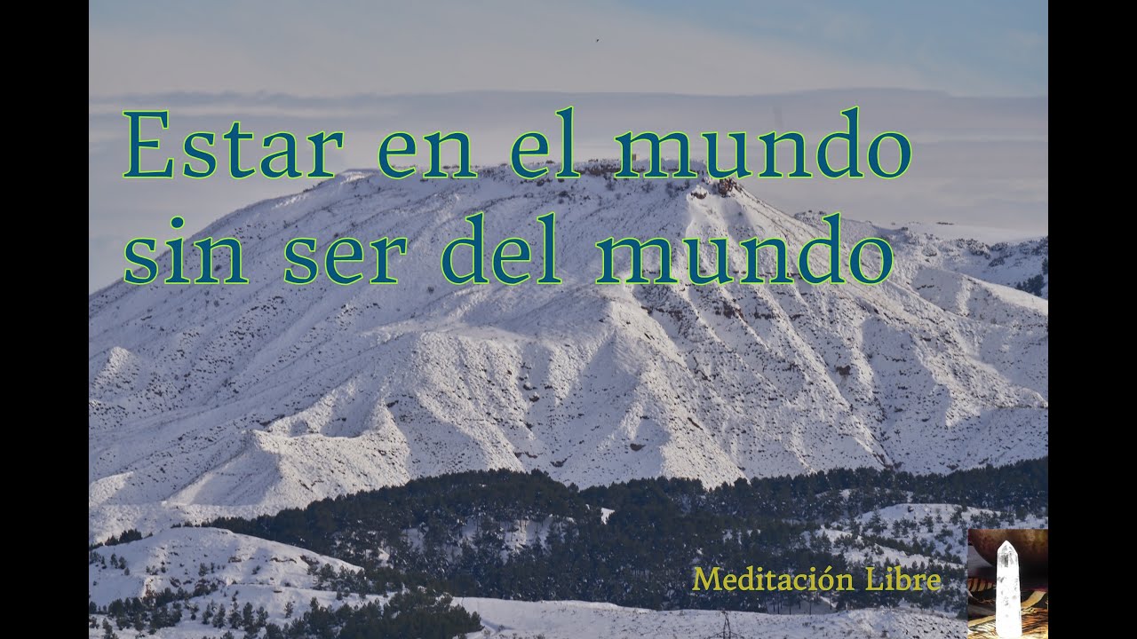 Estar en el mundo sin ser del mundo