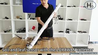 Soil and leaf sensor with the LORAWAN collector