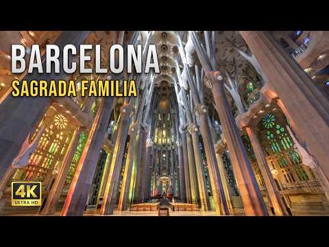 Inside the Sagrada Família | Complete Interior & Exterior Tour | Barcelona Walking Tour 4K