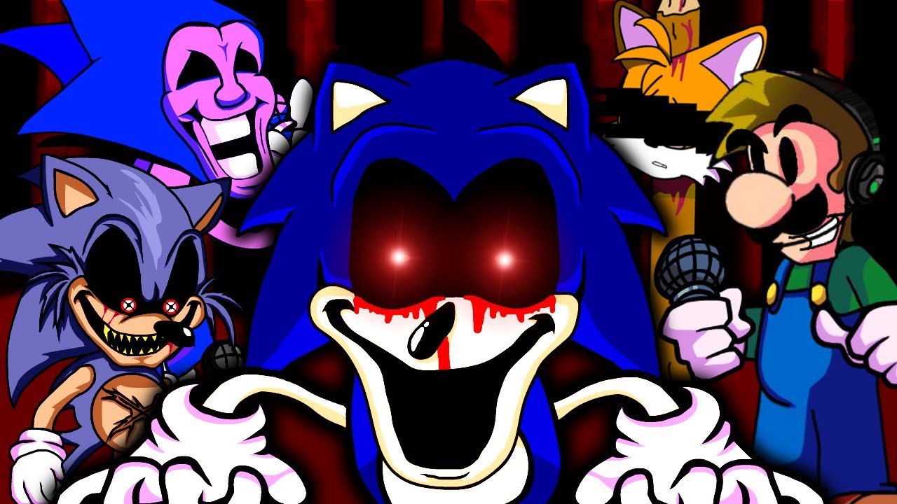 V2 Sonic.EXE, Lord X and Majin Sonic Uncanny Phase by Abbysek on