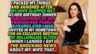 I PACKED MY THINGS AND VANISHED AFTER MY WIFE SLAPPED ME AT HER BIRTHDAY DINNER TABLE IN FRONT OF