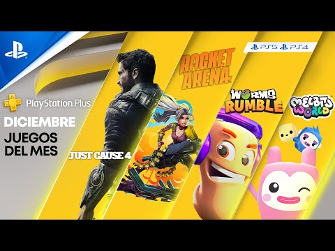 NUEVOS JUEGOS de DICIEMBRE en PS PLUS - Just Cause 4, Rocket Arena, Worms Rumble, Bugsnax, Melbits