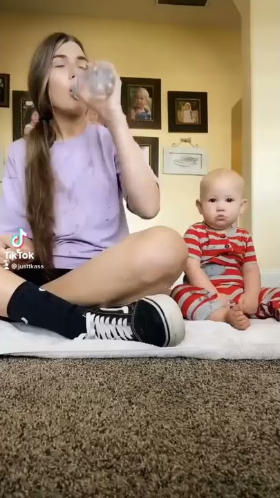 I had to try this with my baby brother 😂 #shorts #youtubeshorts