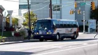 Coach USA Red & Tan in Hudson County (NJT Owned) NovaBUS RTS #1565 Shuttle on Grand Street