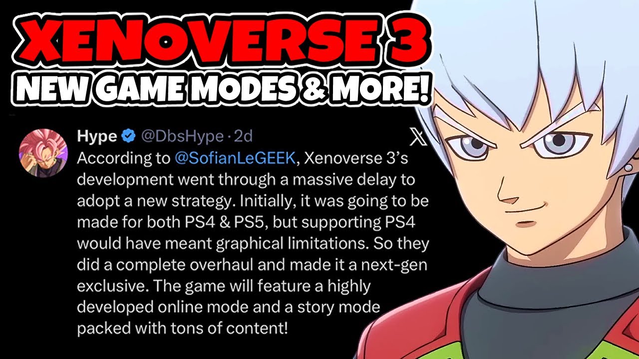 NEW DRAGONBALL XENOVERSE 3 CHARACTER LEAKS! (NEW POTENTIAL GAME MODES!)& MORE!