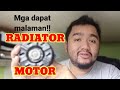 Radiator motor or auxiliary fan motor mga dapat malaman