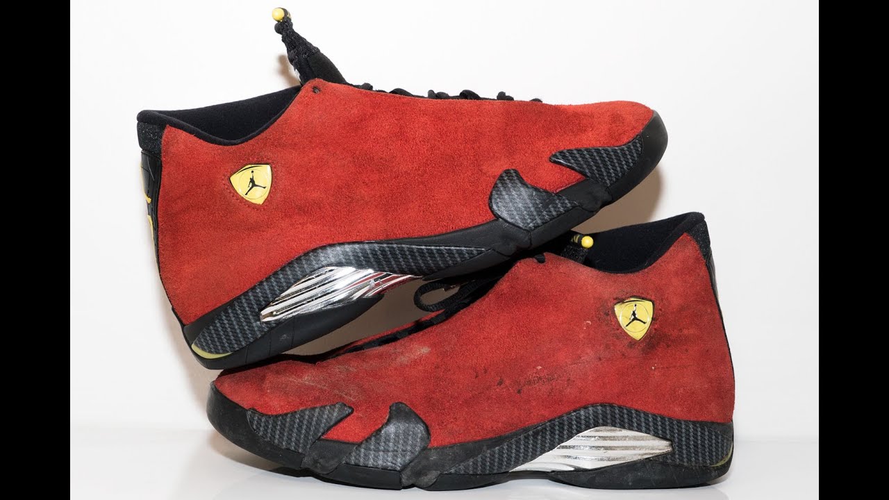 to clean Red Suede Air Jordan Ferrari 