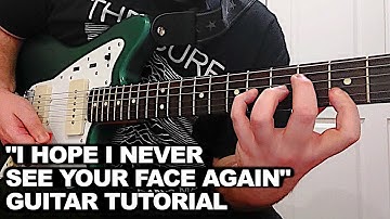 Thumbnail of "I Hope I Never See Your Face Again" Guitar Tutorial by Desmond Doom