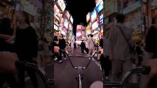 Lost in the neon lights of Tokyo... 🇯🇵✨ #shorts #bmx