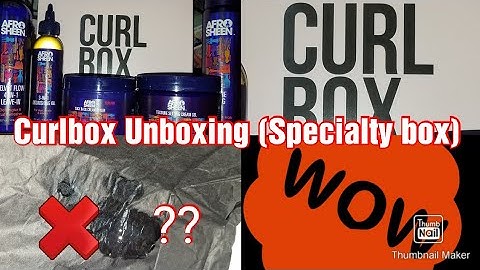 Curlbox Specialty Unboxing 2020