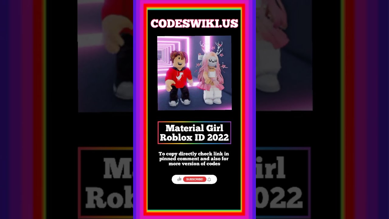 Get the Updated Material Girl Roblox ID [February 2023]