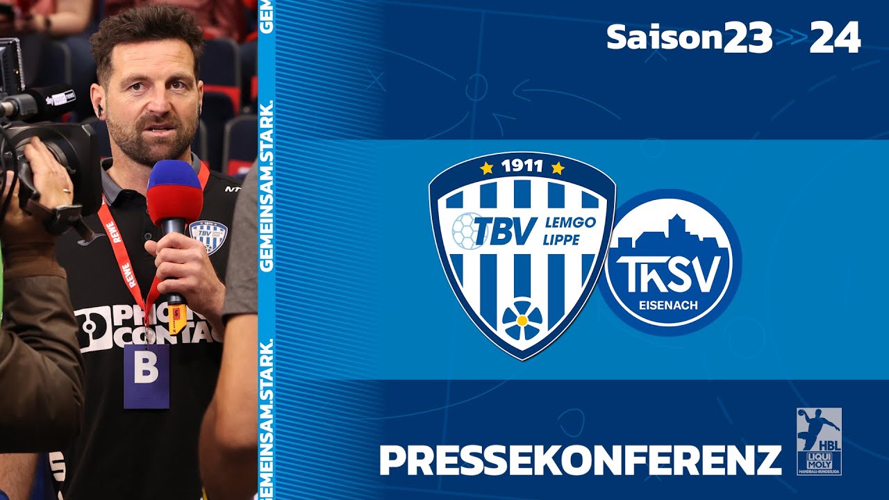 Pressekonferenz TBV Lemgo Lippe - ThSV Eisenach (30.11.23)