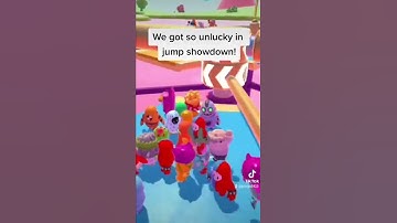 WE GOT SO UNLUCKY IN JUMP SHOWDOWN! #fallguys #shorts #fallguysshorts