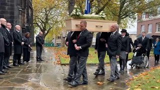 Cricket legend Dickie Bird honoured as hundreds attend funeral in Barnsley | SWNS