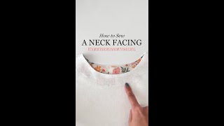 ✨How to Sew a Neck Facing✨ This is the easiest, thus my forever favourite method! :)