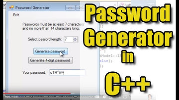 Password Generator in C++