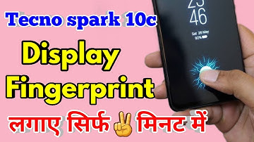tecno spark 10c display fingerprint lock, tecno spark 10c fingerprint lock