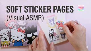 Soft Sticker Book Flip-Through ✨ Kuromi & Hello Kitty Aesthetic Papercraft (Visual ASMR) screenshot 1