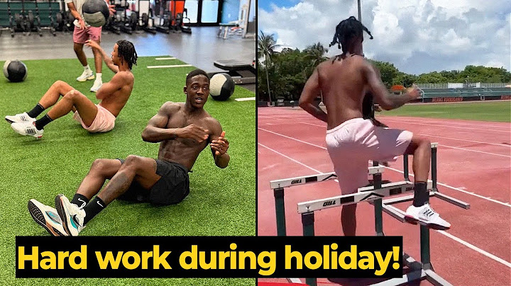 Kobbie Mainoo working out with Leny Yoro in USA ahead of pre-season | Man Utd News