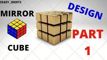 mirror cube design pt 1how to make mirror cube design !!!!CRAZY_shorts