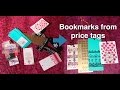 Upcycling price tags - Bookmarks from price tags - Part 1